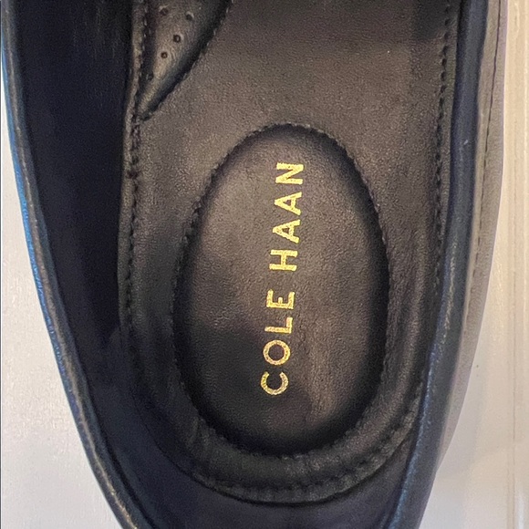 Cole Haan Men's Size 12M Grand.OS Black Leather Slip On Loafers Dress Shoes - Picture 5 of 7